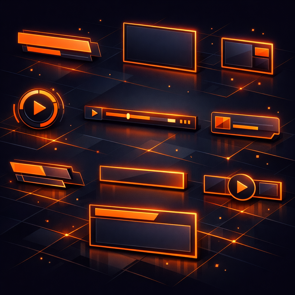 Visualising a library of reusable video assets A library of reusable video components