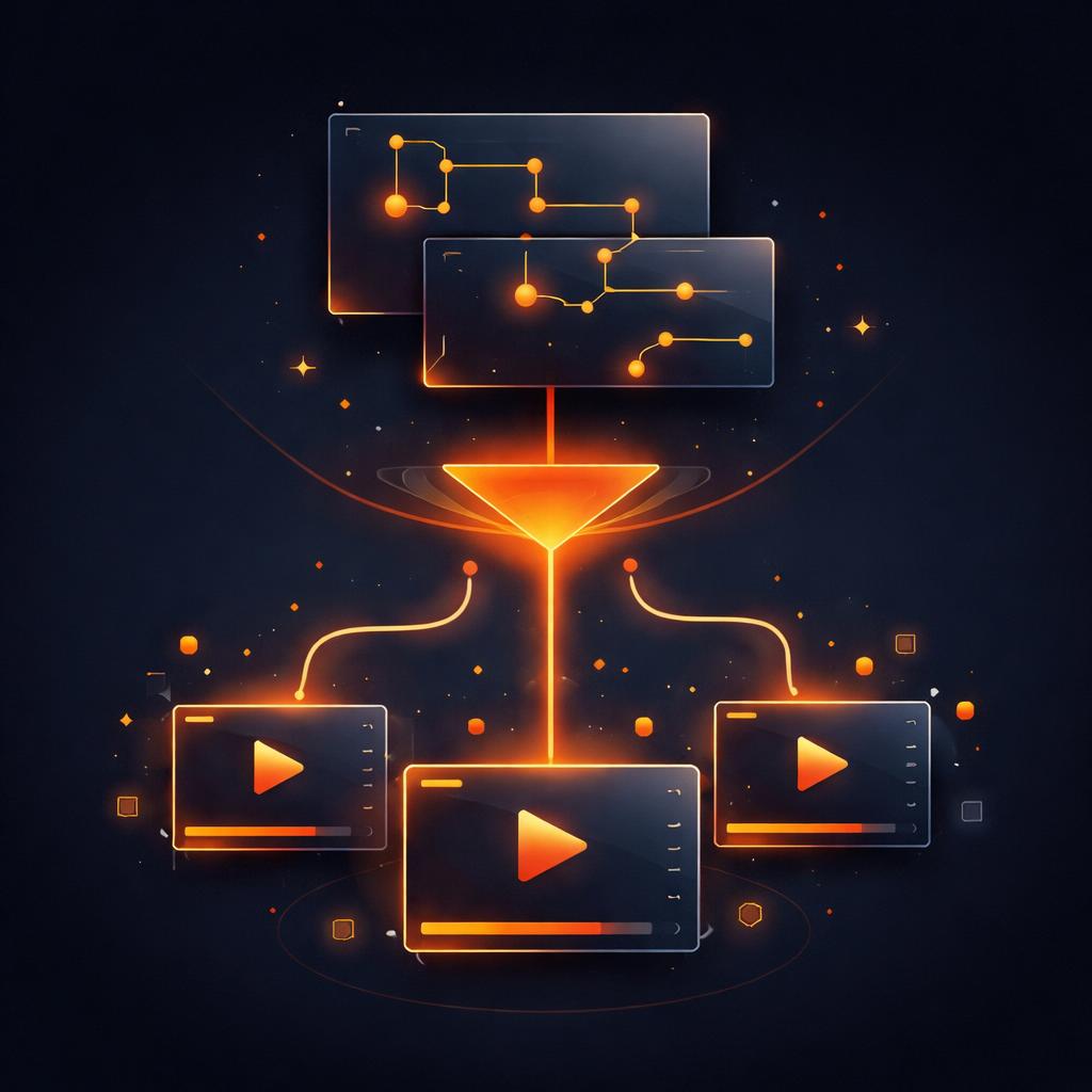 VideoJSON being compiled into frames directly in the browser JSON nodes transforming into video frames