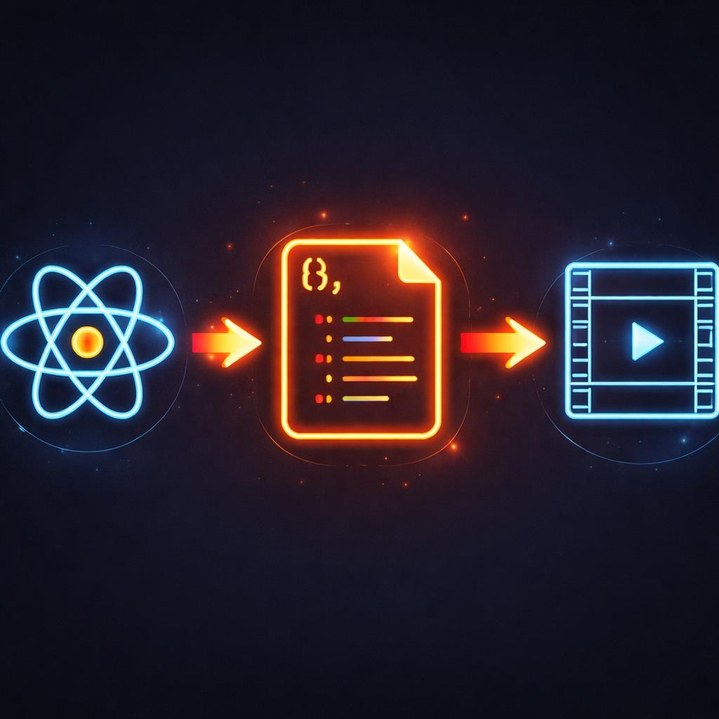 The architecture of a React-based video editor using VideoFlow Architecture of a React-based video editor