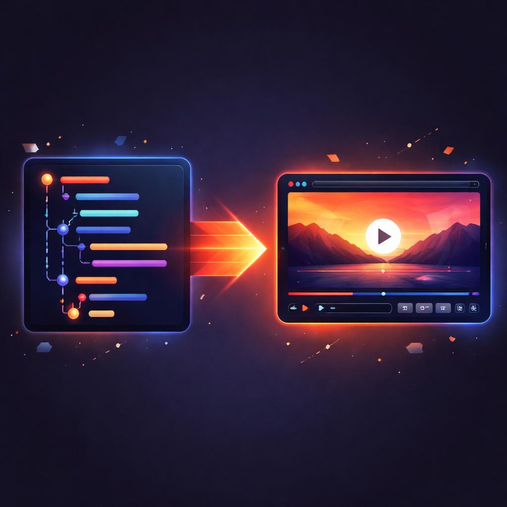 Transforming JSON data into a visual video timeline JSON to Video Transformation
