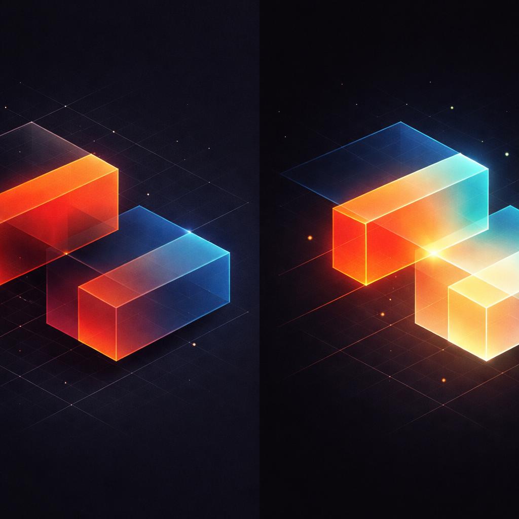 Visual comparison of different blend modes in VideoFlow Blend Mode Comparison