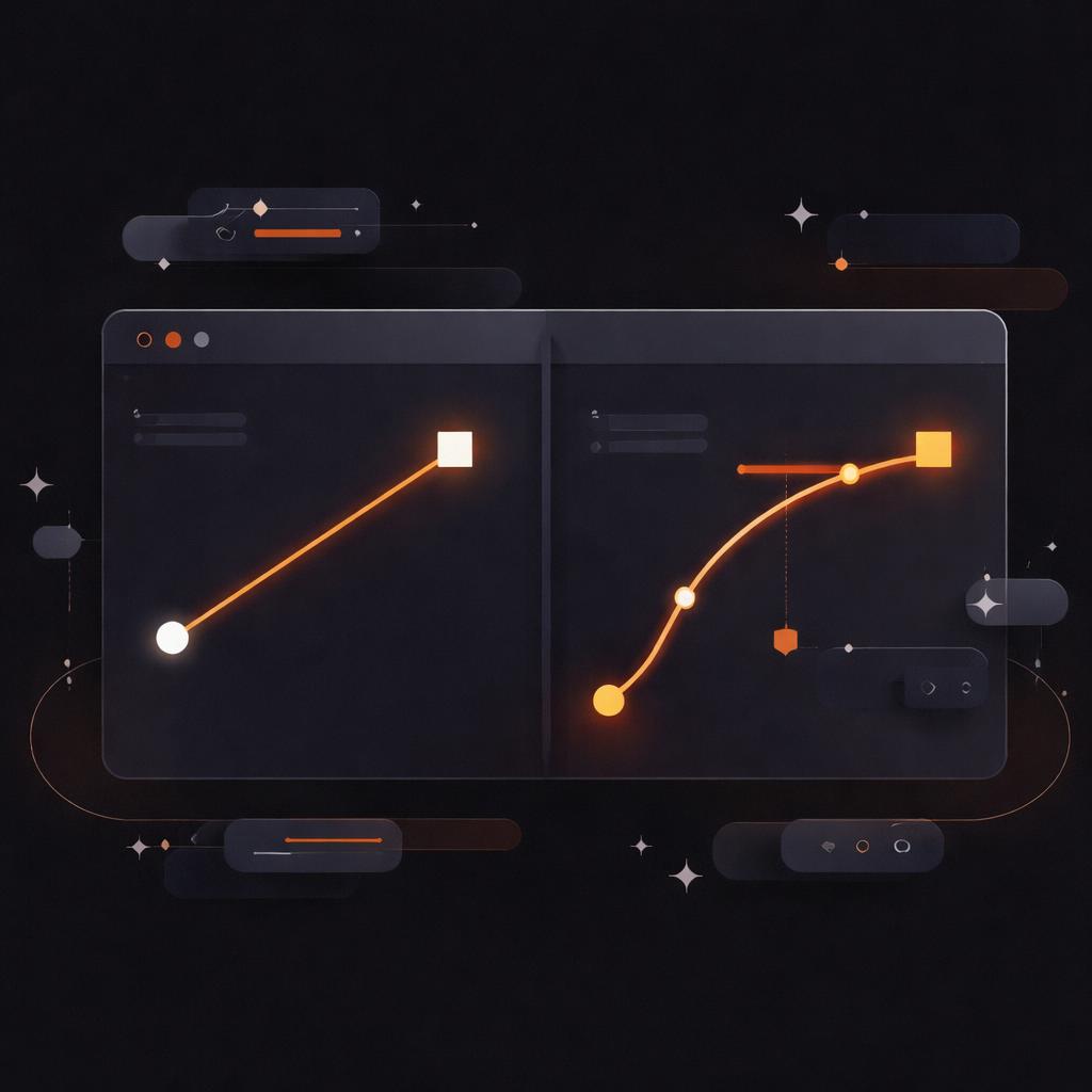 Visualizing motion curves in VideoFlow animation Stylized motion curves and keyframe nodes