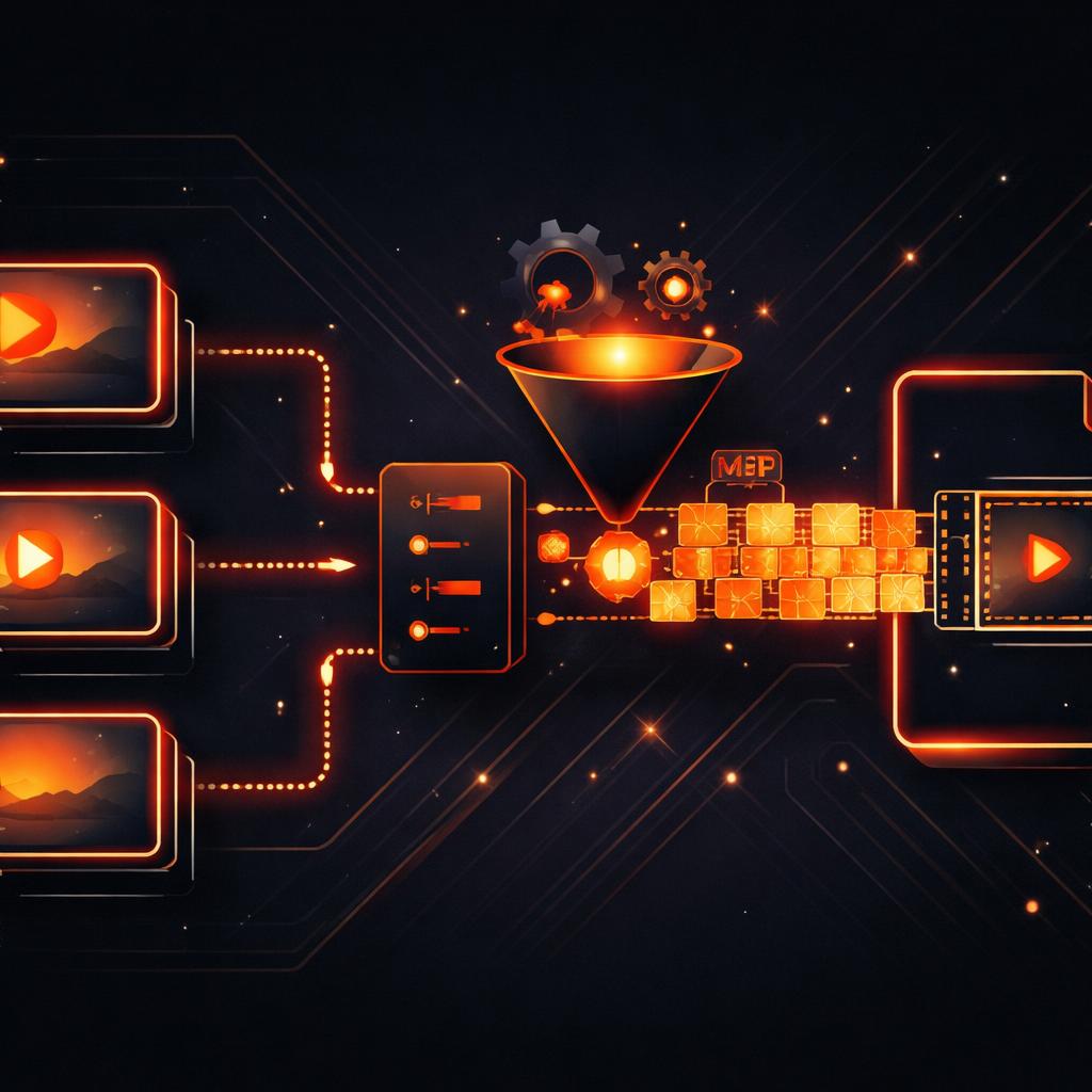Abstract visualization of a WebCodecs pipeline The WebCodecs Pipeline