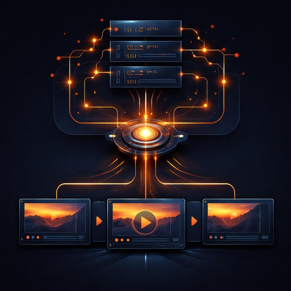 Architecture of a headless video pipeline Architecture of a headless video pipeline