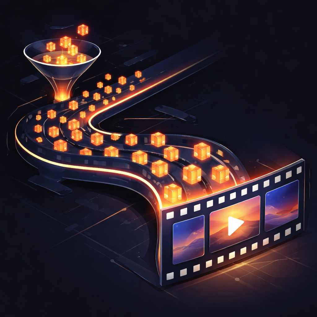 A seamless data pipeline from JSON to MP4. Data pipeline for video generation