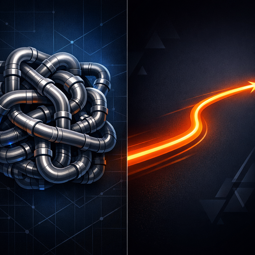 Streamlined VideoFlow pipeline vs complex FFmpeg pipes Comparison: FFmpeg vs VideoFlow