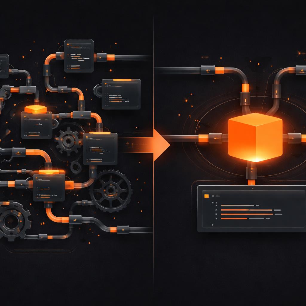 VideoFlow vs FFmpeg pipeline comparison Comparison of complex pipelines vs clean code