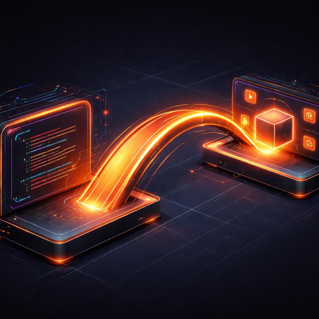 The bridge connecting React state to the VideoFlow renderer Renderer bridge architecture