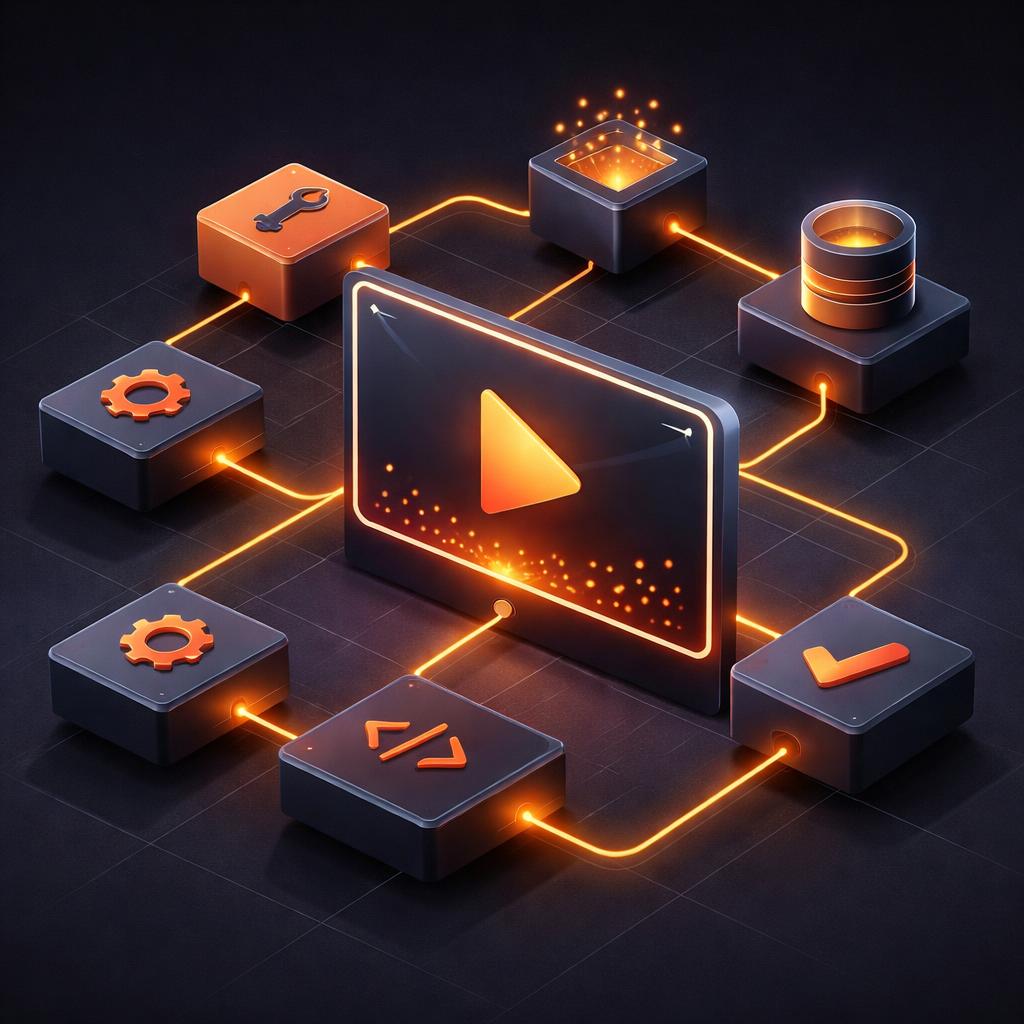 Automated Video Pipeline Diagram