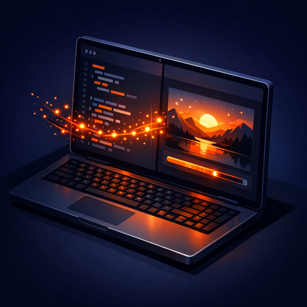 The seamless transition from code to MP4 in the browser The VideoFlow Pipeline