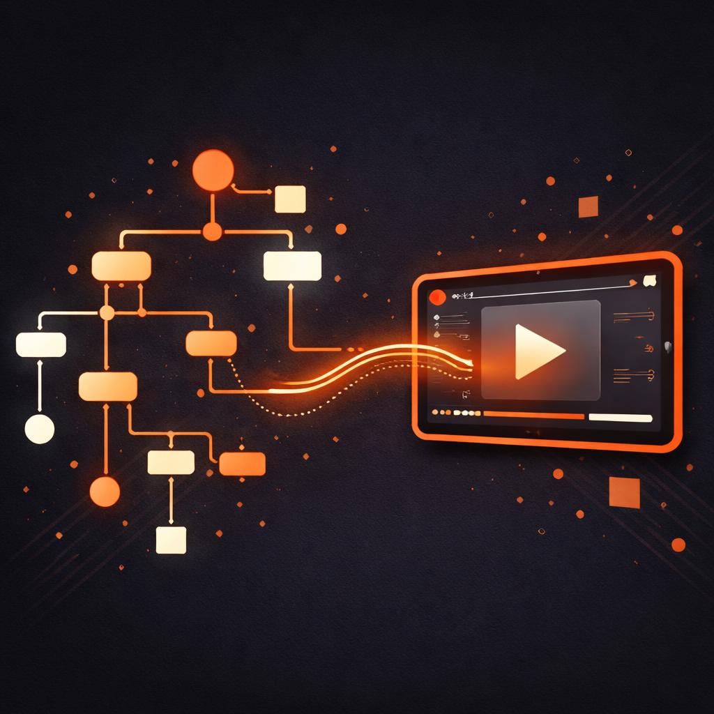 VideoFlow VideoJSON to Frame transformation JSON structure transforming into a video frame