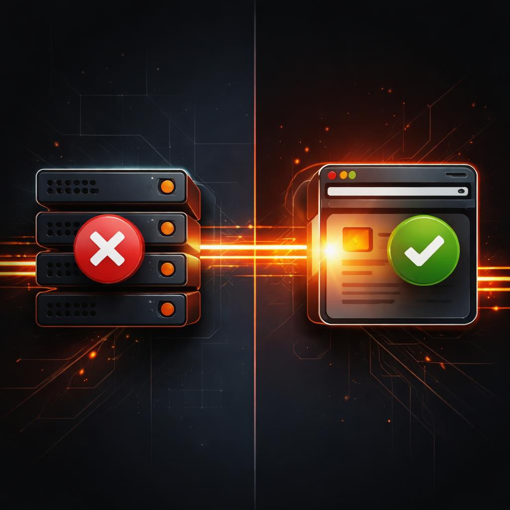 Server-side vs Browser-side rendering workflow A comparison between server-side and browser-side rendering