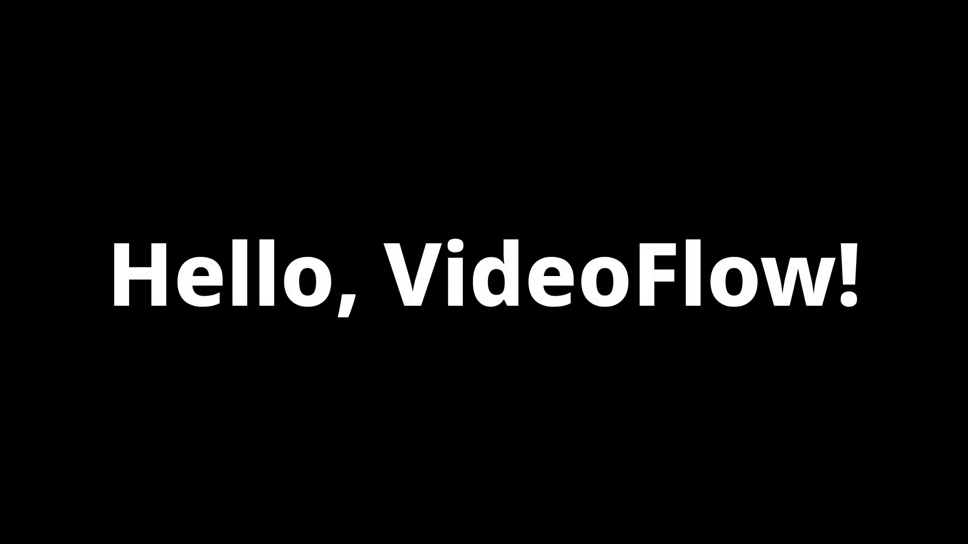 Videoflow Picture Basic text — VideoFlow example